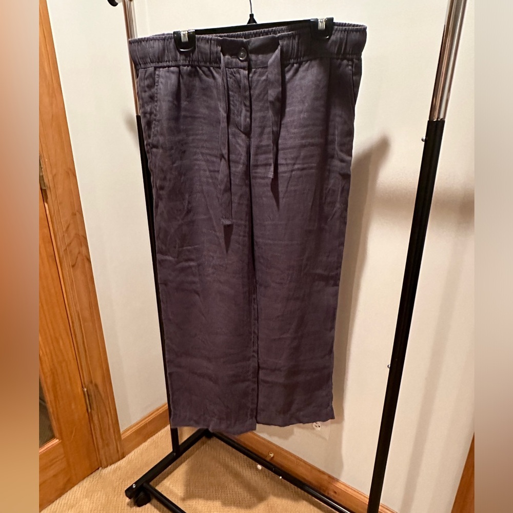 Women’s Ann Taylor Loft-Petite wide leg linen pants- size MP